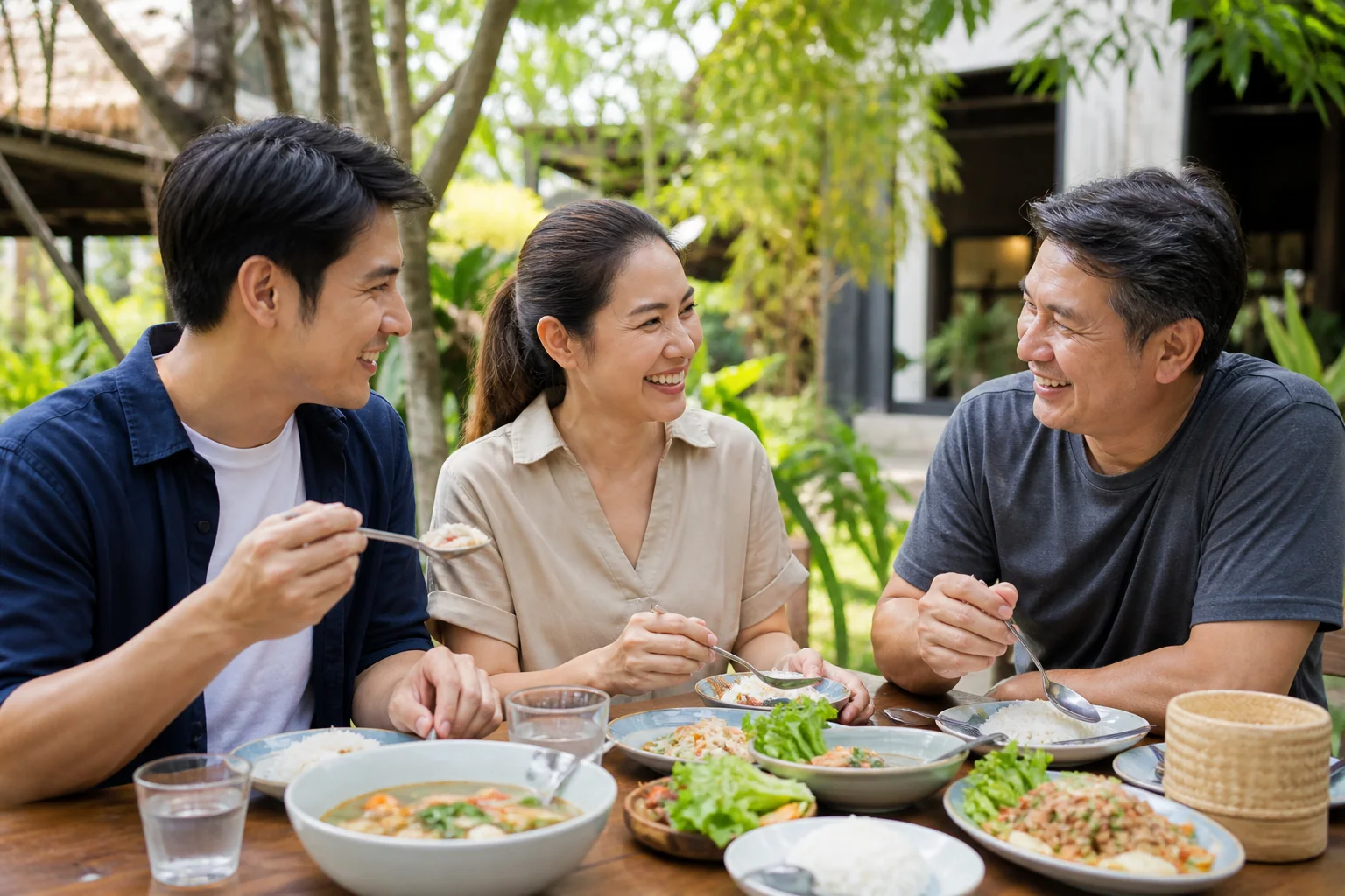 คนวัยทำงานต่างช่วงอายุกำลังพูดคุยเรื่องเป้าหมายชีวิตและการวางแผนระยะยาว